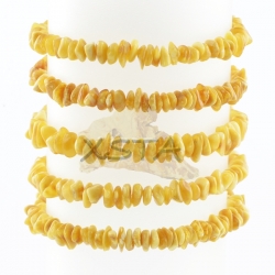 Butter chips amber bracelet